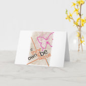 Carte Affiche motivationnelle (Fleur jaune)