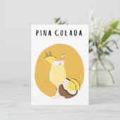 Carte Affiche Pina Colada petit format (Debout devant)