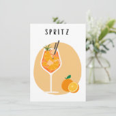 Carte Affiche Spritz petit format (Debout devant)