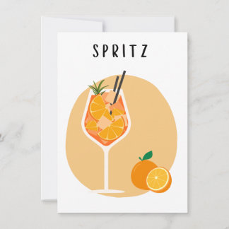 Carte Affiche Spritz petit format