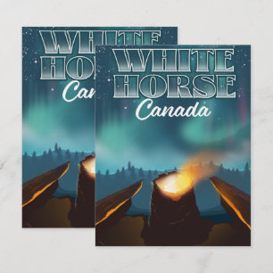 Carte Affiche touristique de White Horse Canada