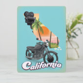 Carte affiche vintage California Travel (Debout devant)