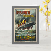 Carte Affiche vintage de Lusitania (recrutement (Fleur jaune)
