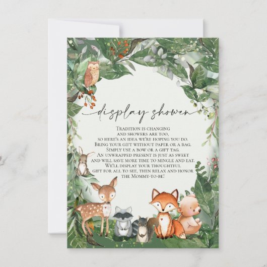 Carte Afficher l'insert de douche Woodland (Devant)