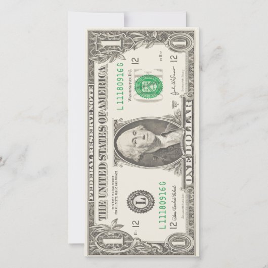 Carte Afficher vos couleurs - Dollar US (Devant)