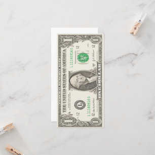 Carte Afficher vos couleurs - Dollar US