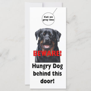 Carte AFFICHETTE DE PORTE DE BIEN-ÊTRE Signet d'avertiss