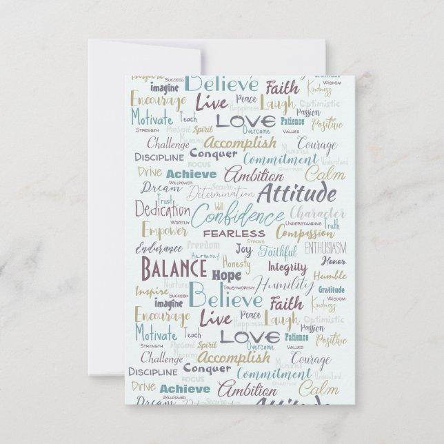 Carte Affirmation (Devant)