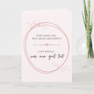 Carte Affirmation douce de lâcher-prise