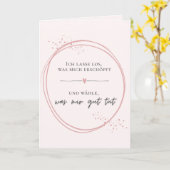 Carte Affirmation douce de lâcher-prise (Fleur jaune)