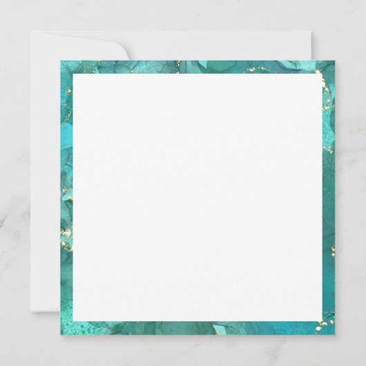 Carte Affirmation positive "Forward" Bleu/Or (Dos)