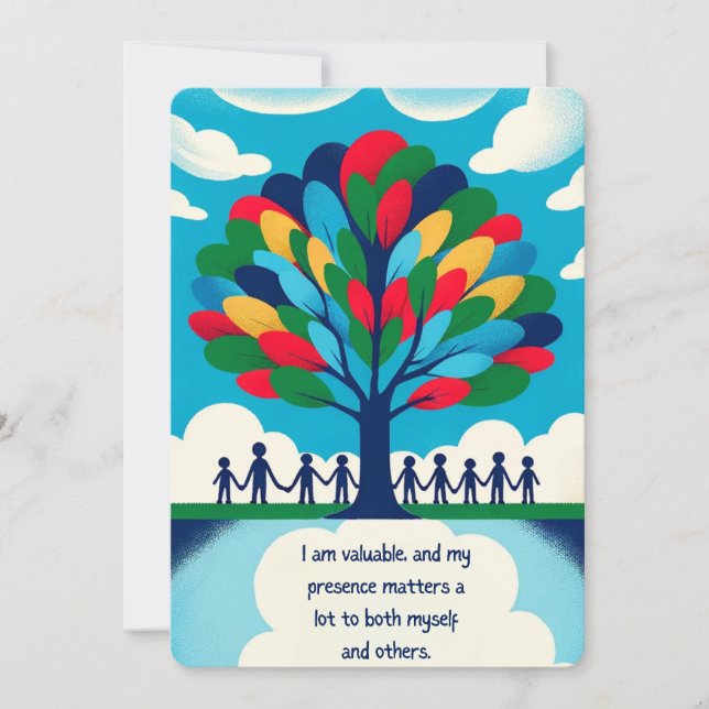 Carte affirmation positive pour les enfants (Devant)