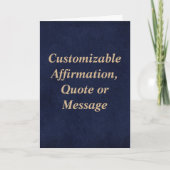 Carte Affirmations De Devis Personnalisées Ou Message (Devant)