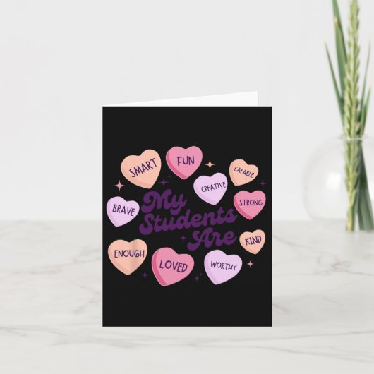 Carte Affirmations positives pour enseignants Saint-Vale (Devant)