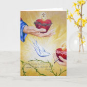 Carte Affranchissement de deux 1h35 de coeurs et de Luc (Fleur jaune)