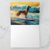 Carte Afghan Hound Beach Surf Peinture (Intérieur)