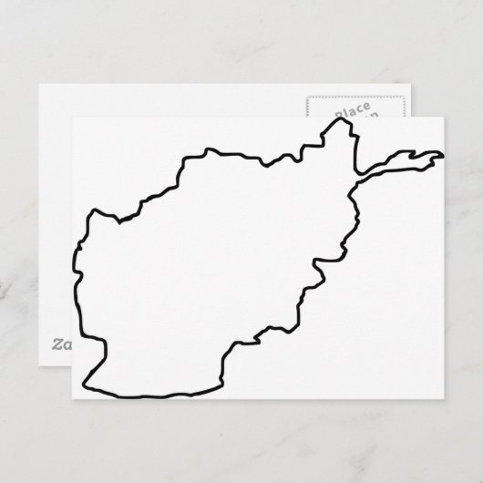 Carte Afghanistan (Devant / Derrière)