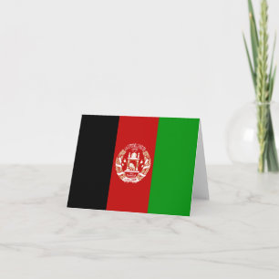Carte Afghanistan avec drapeau