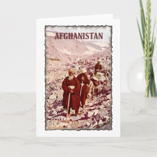 Carte Afghanistan vintage (Devant)