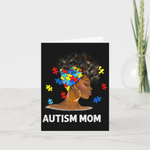 Carte Africain Noir Autisme Maman Afro Mère Autisme Awar