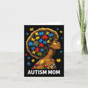 Carte Africain Noir Autisme Maman Afro Mère Autisme Awar