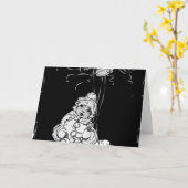 Carte African American Baby with Bells and Streamers (Fleur jaune)