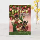 Carte African American Birthday Card (Fleur jaune)