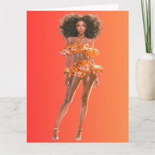 Carte African American Black Queen Melanin Sista Shopp