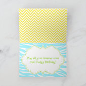 Carte African American Boy Pool Party Bash Anniversaire (Intérieur)