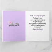 Carte African American Daughter & Cake (Intérieur)