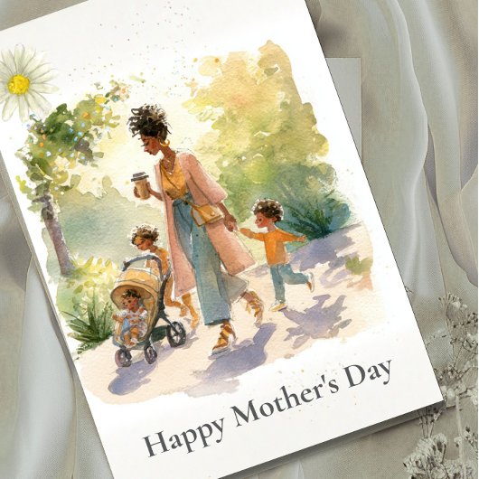 Carte African American Mother's Day Card