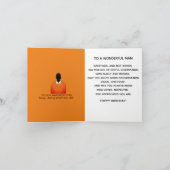 Carte African American Orange Suit & Cravate Homme Anniv (Intérieur)