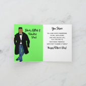 Carte African American Papa Black Coat & Cravate Fête de (Intérieur)