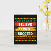 Carte African American Pride JunetDix Croire Réussir (Fleur jaune)