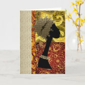 Carte African  Autumn (Fleur jaune)