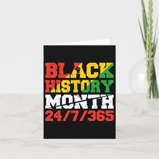 Carte African Pride JunetDix Mois de l'histoire des Noir (Devant)