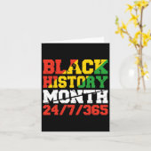 Carte African Pride JunetDix Mois de l'histoire des Noir (Fleur jaune)