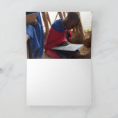 Carte African Student Teacher Greeting Card (Intérieur)