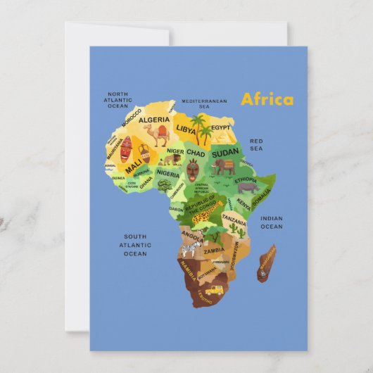 Carte Afrique (Devant)