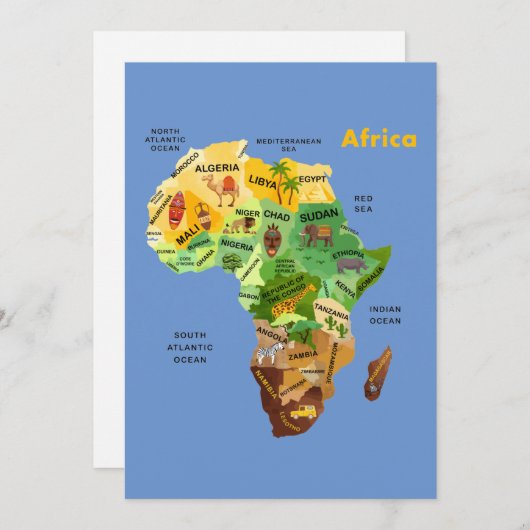 Carte Afrique (Devant / Derrière)
