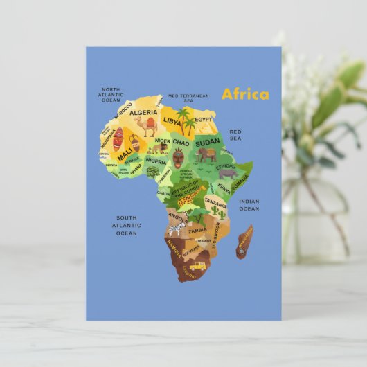 Carte Afrique (Debout devant)