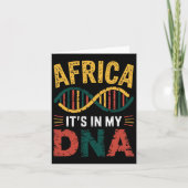 Carte Afrique C'est Dans Mon Adn Patrimoine Africain Fie (Devant)