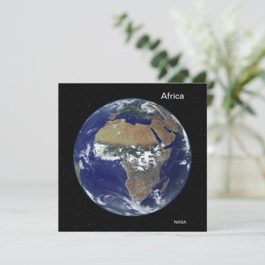 Carte Afrique de l'espace, NASA Full Disk Image (Debout devant)