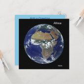 Carte Afrique de l'espace, NASA Full Disk Image (Devant/Arrière en situation)