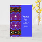 Carte Afro-américain bien vouloir (Fleur jaune)