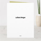 Carte Afro-Américain Noir Homme Grad Graduation (Dos)