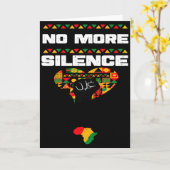 Carte Afro-Américain Plus de Silence Mois d'Histoire des (Fleur jaune)