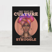 Carte Afro-Américains pour les femmes Culture Histoire N (Devant)