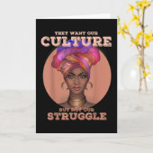 Carte Afro-Américains pour les femmes Culture Histoire N (Fleur jaune)