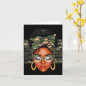 Carte Afro Black Women African American Black History Mo (Fleur jaune)